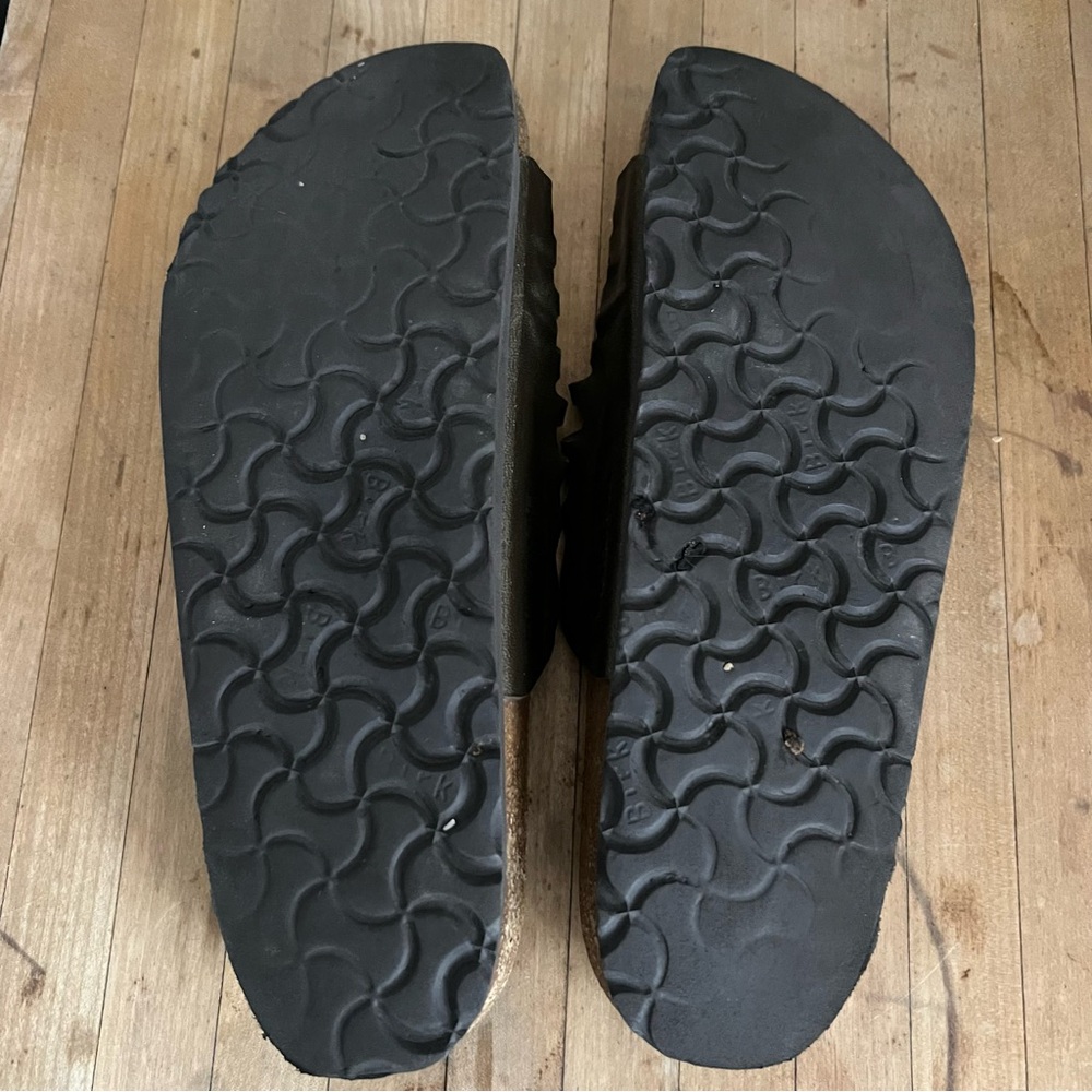 Birkenstock Size 41 Brown Double Strap/Buckle Sandals - Picture 5 of 6